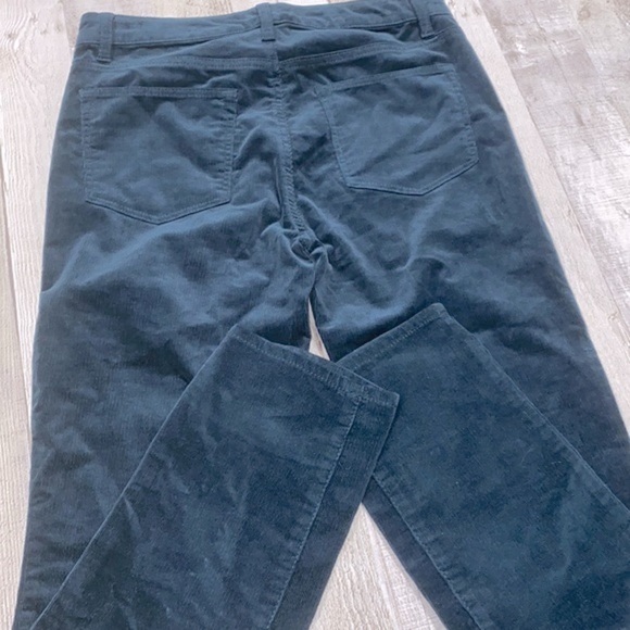 Talbots high waist straight green corduroy size 4 petite - Picture 5 of 6